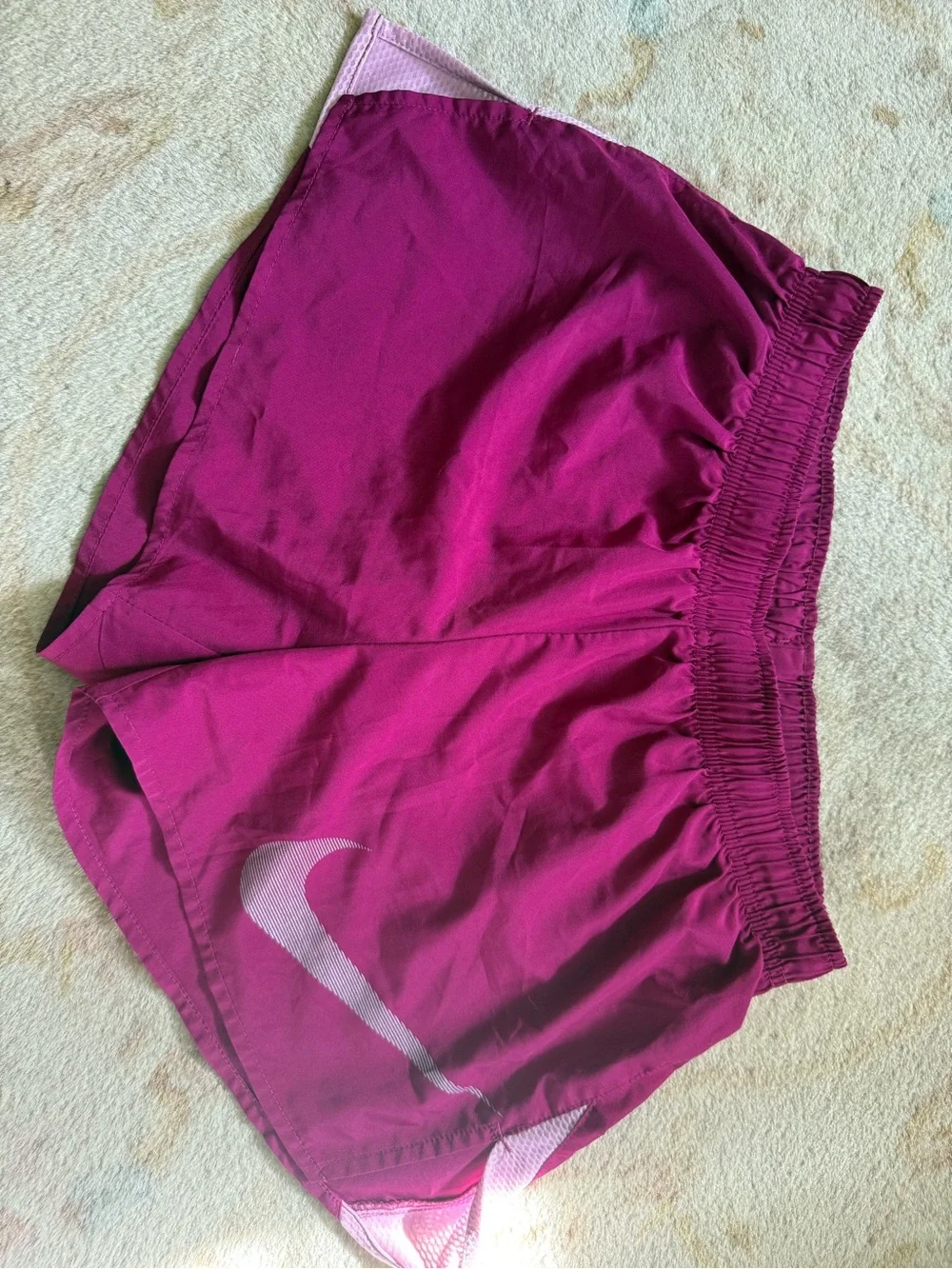 Nike Women’s Dark Pink Athletic Running Shorts